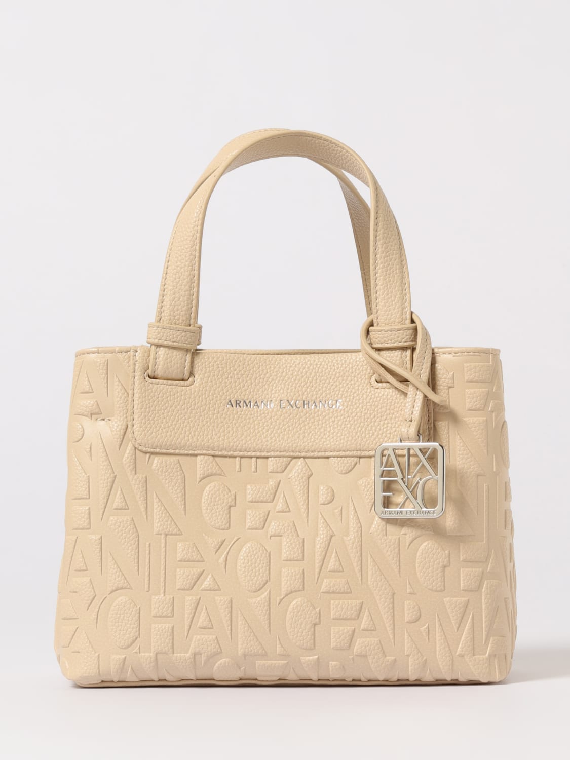 ARMANI EXCHANGE HANDTASCHE: Schultertasche damen Armani Exchange, Yellow Cream - Img 1