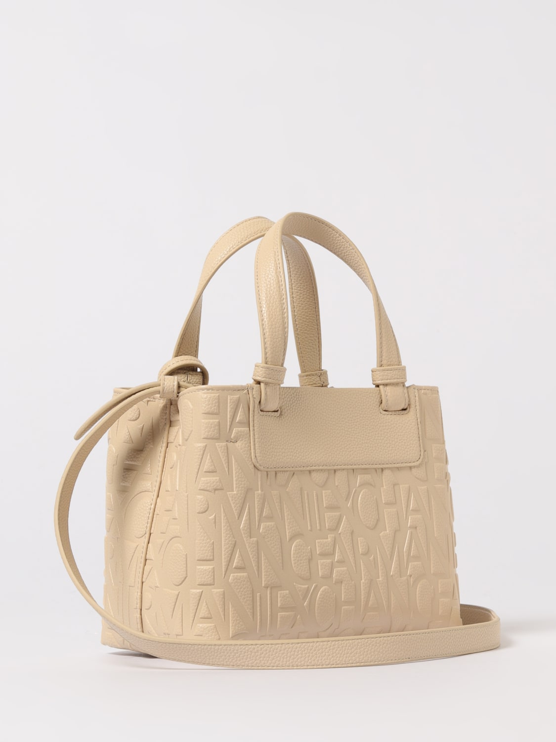 ARMANI EXCHANGE HANDTASCHE: Schultertasche damen Armani Exchange, Yellow Cream - Img 2