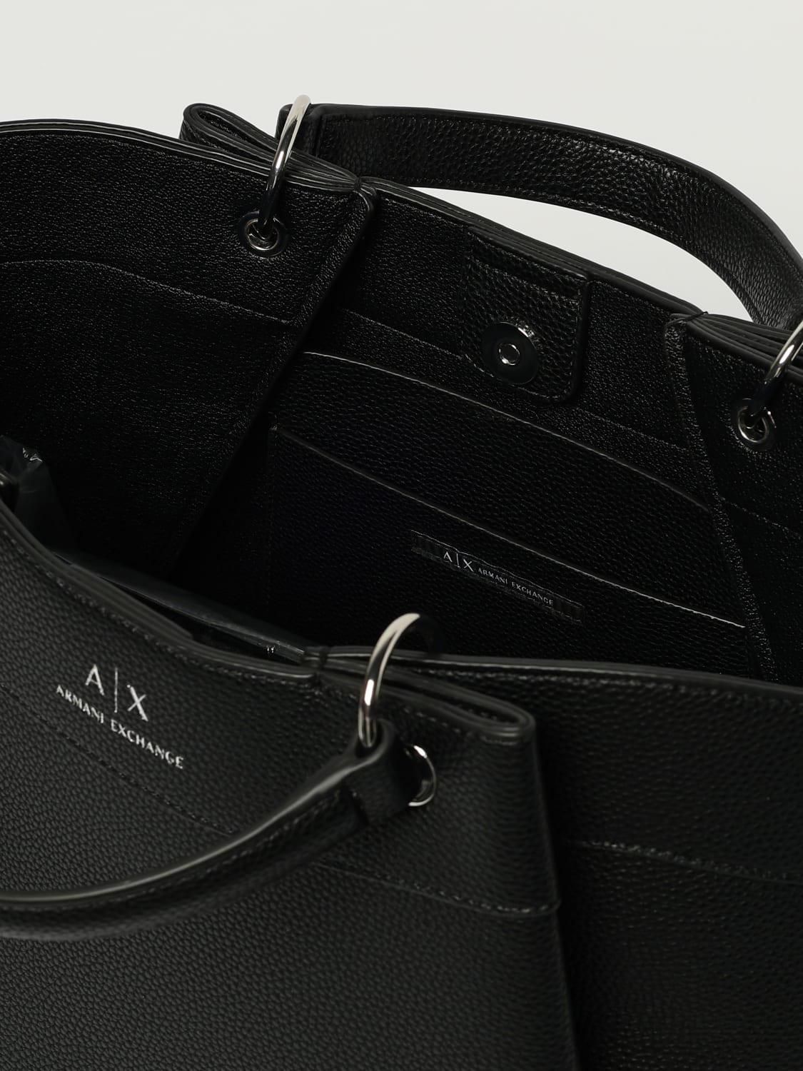 ARMANI EXCHANGE TOTE BAG: Shoulder bag woman Armani Exchange, Black - Img 3