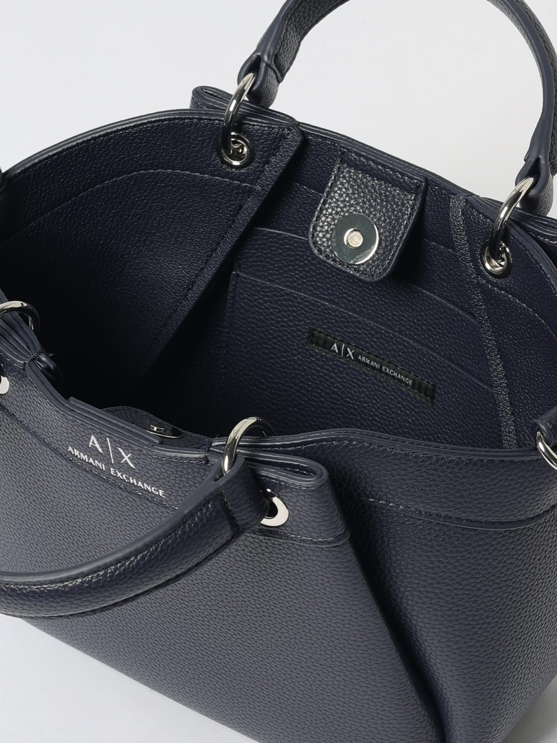 ARMANI EXCHANGE HANDTASCHE: Schultertasche damen Armani Exchange, Blau - Img 3
