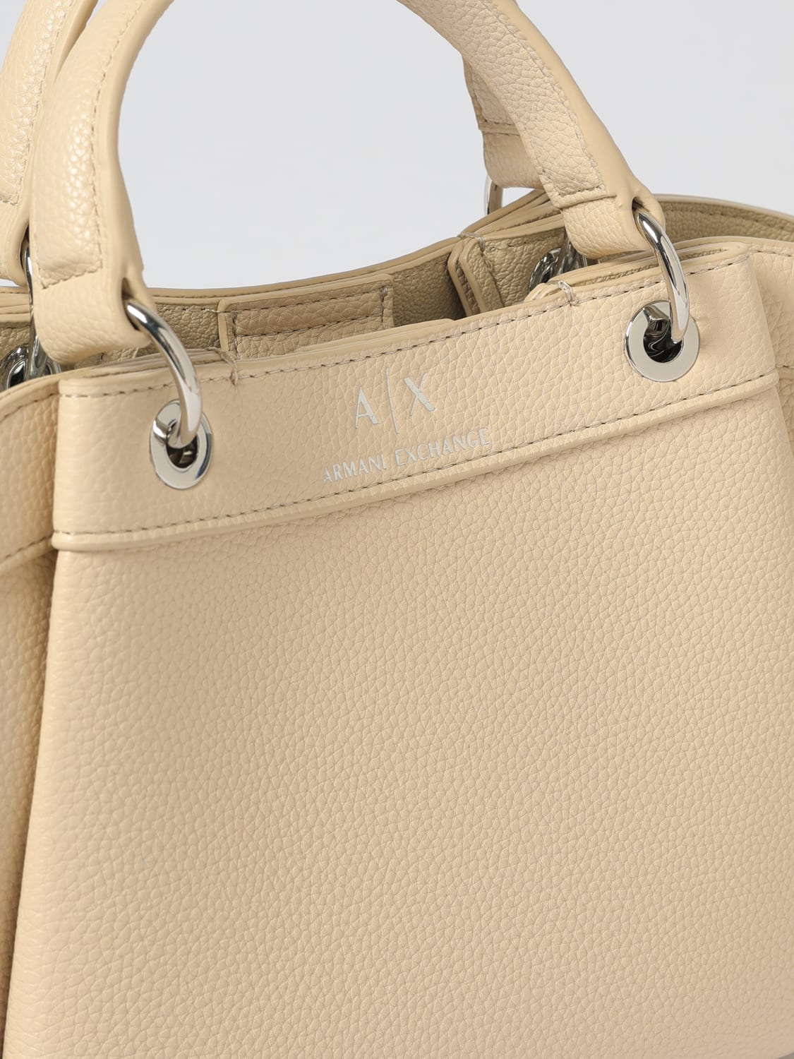 ARMANI EXCHANGE HANDTASCHE: Schultertasche damen Armani Exchange, Yellow Cream - Img 3