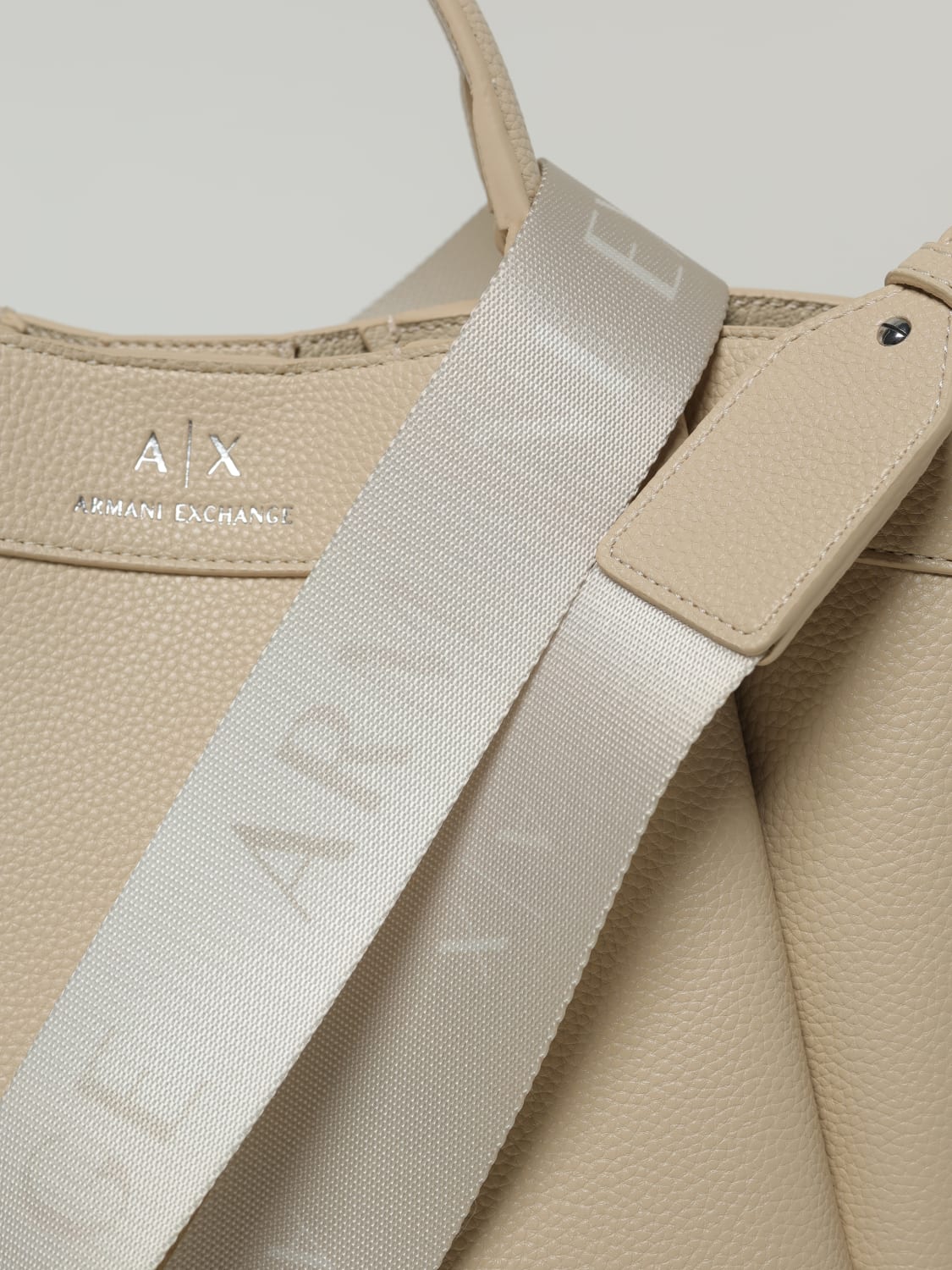 ARMANI EXCHANGE SAC À MAIN: Sac porté épaule femme Armani Exchange, Jaune Crème - Img 3