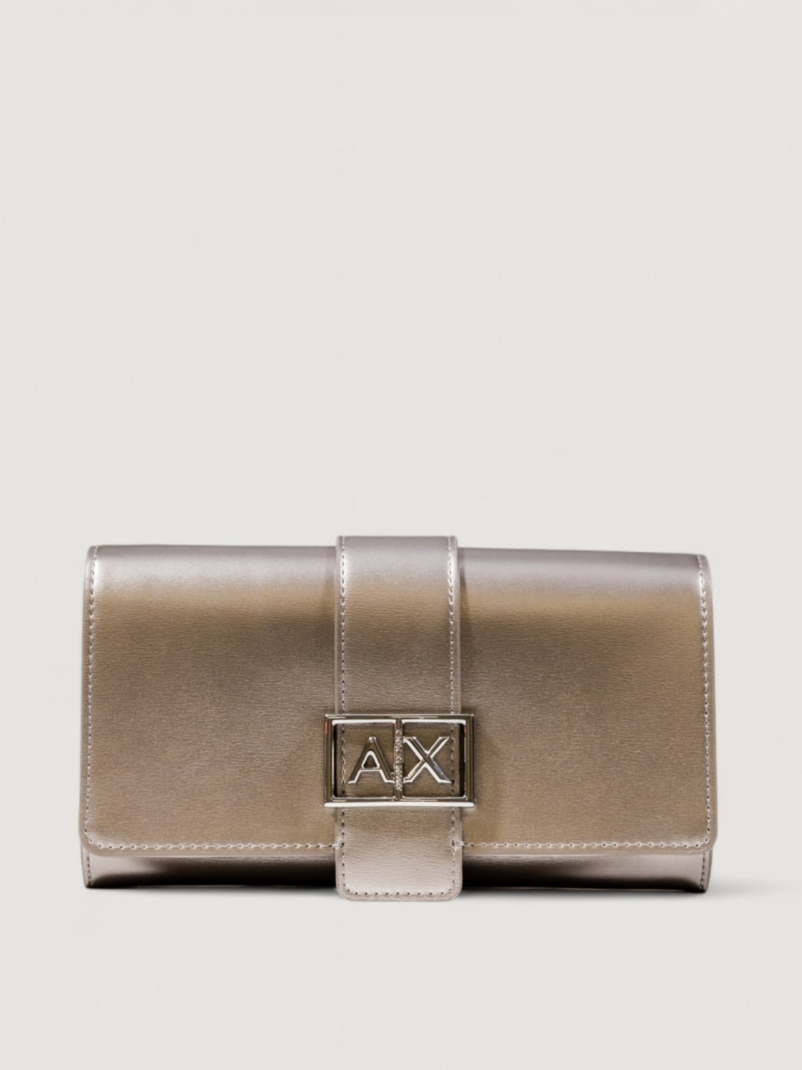 ARMANI EXCHANGE MINI BAG: Shoulder bag woman Armani Exchange, Silver - Img 1
