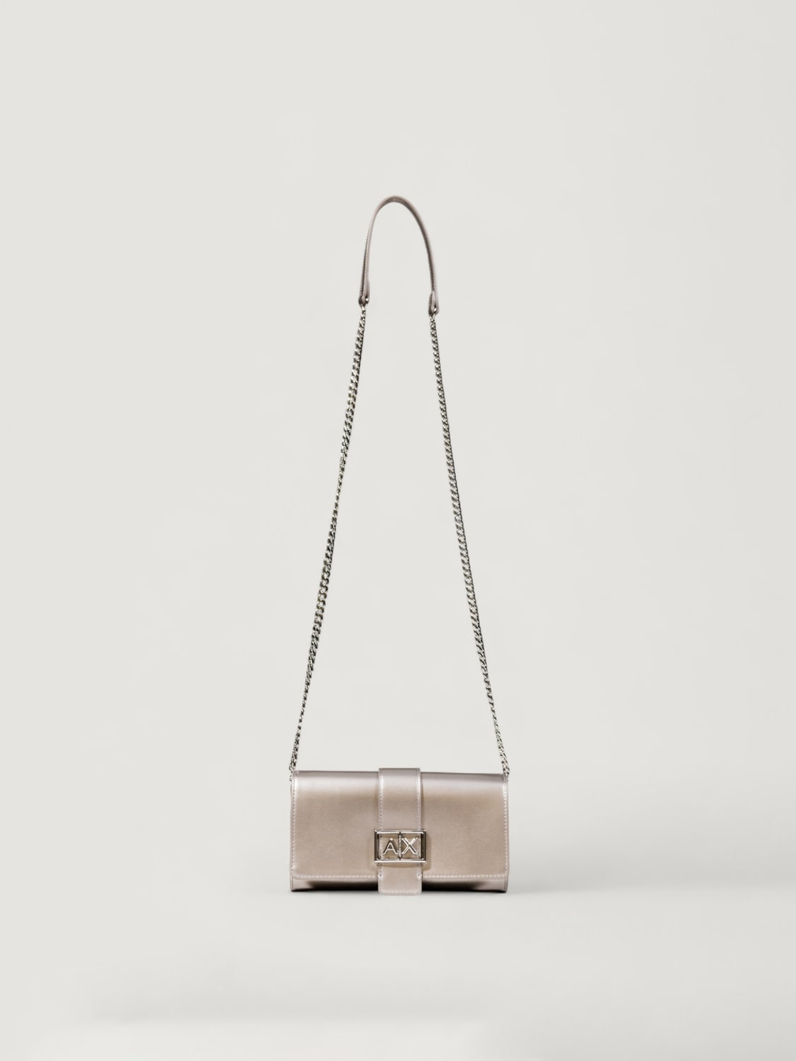 ARMANI EXCHANGE MINI BAG: Shoulder bag woman Armani Exchange, Silver - Img 4