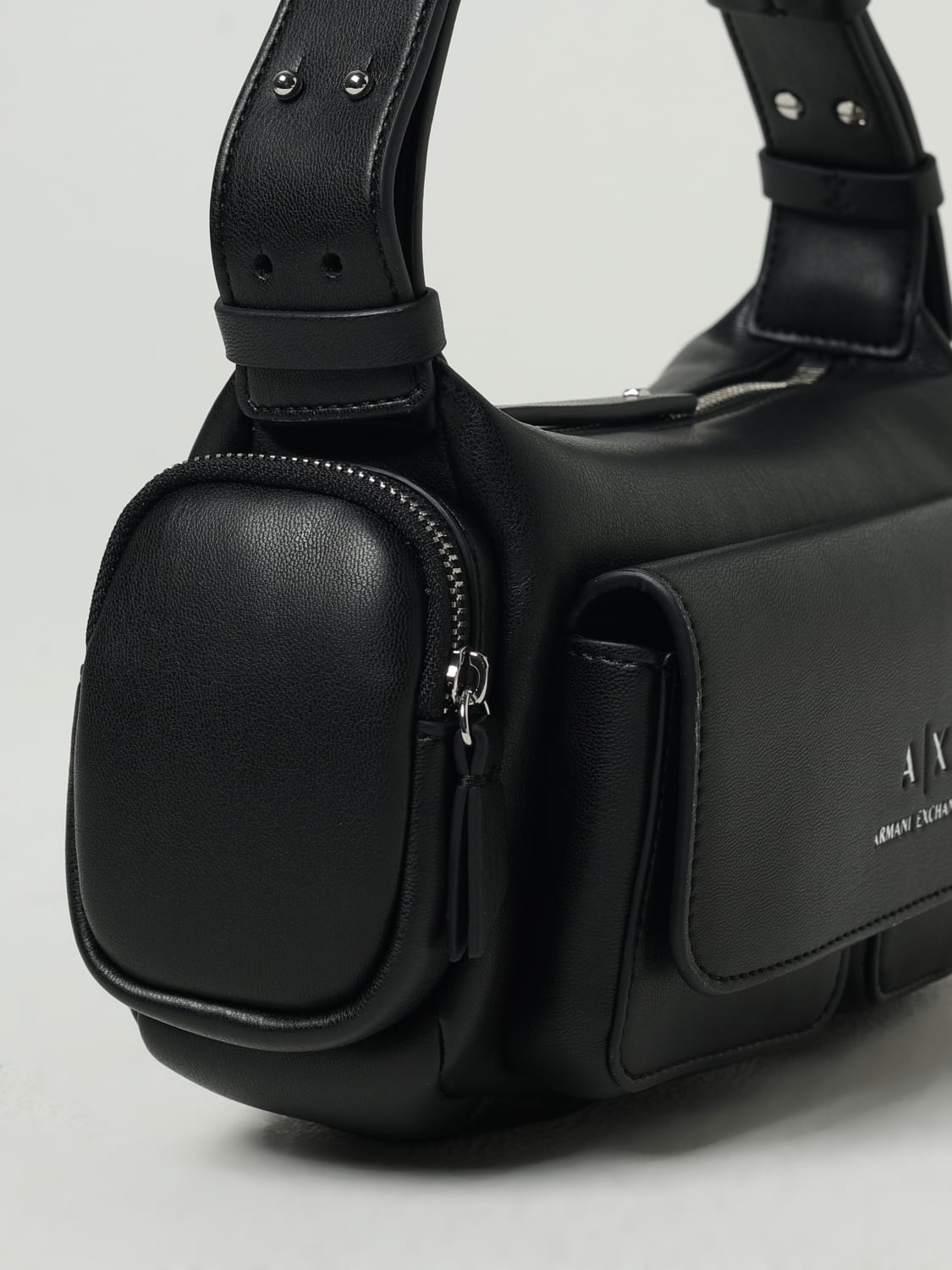 ARMANI EXCHANGE SCHULTERTASCHE: Schultertasche damen Armani Exchange, Schwarz - Img 3