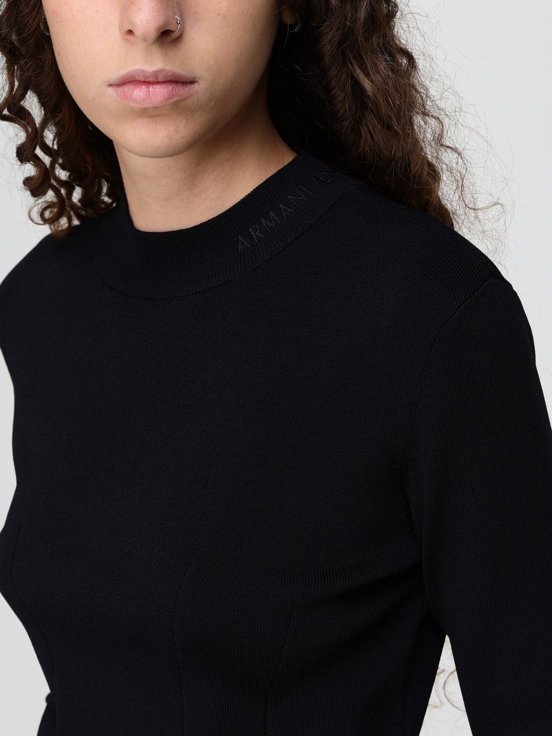 ARMANI EXCHANGE PULLOVER: Pullover damen Armani Exchange, Schwarz - Img 3