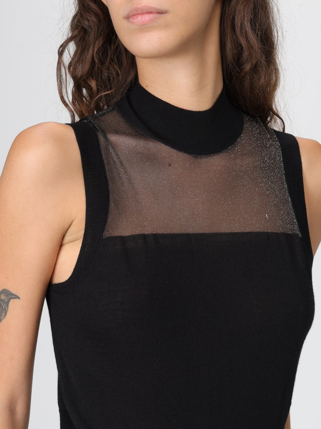 ARMANI EXCHANGE TOP: Pullover damen Armani Exchange, Schwarz - Img 3