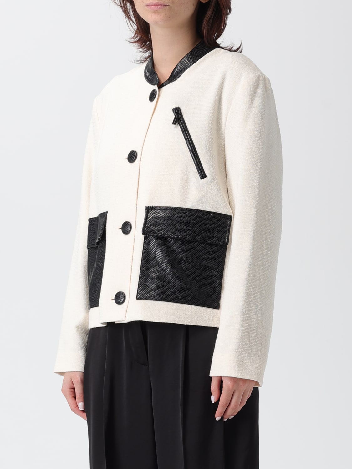 ARMANI EXCHANGE JACKET: Blazer woman Armani Exchange, Yellow Cream - Img 3