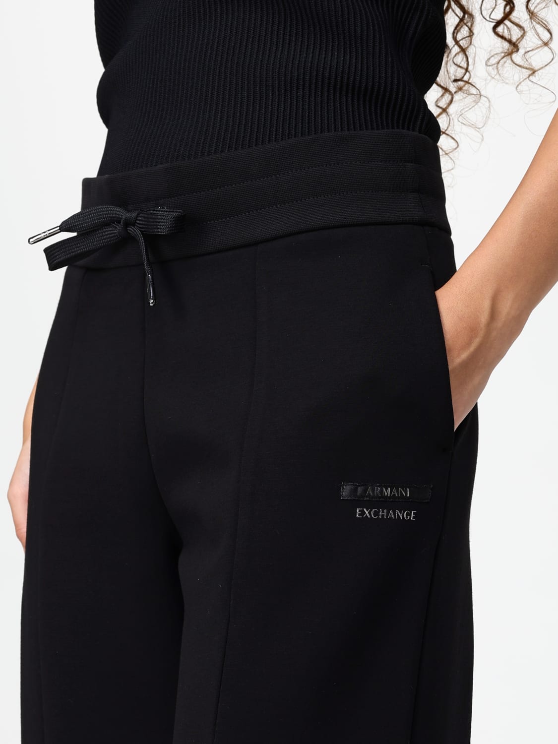 ARMANI EXCHANGE PANTALON: Pantalon femme Armani Exchange, Noir - Img 3