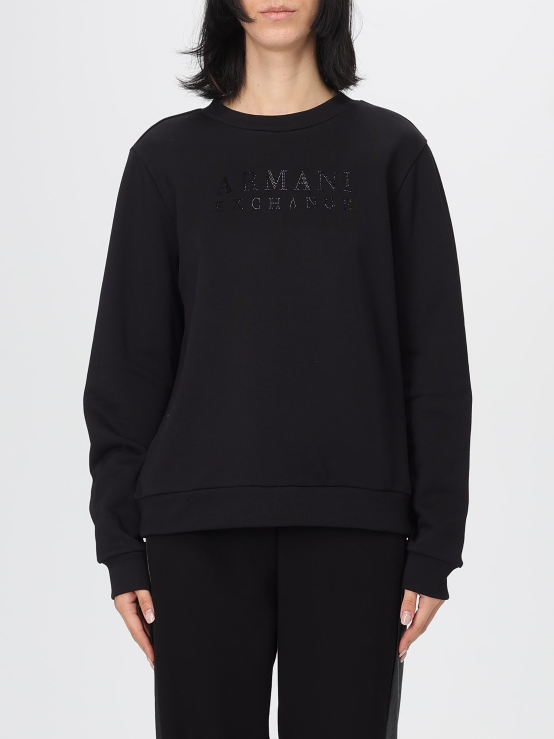 ARMANI EXCHANGE SWEATSHIRT: Sweatshirt damen Armani Exchange, Schwarz - Img 1