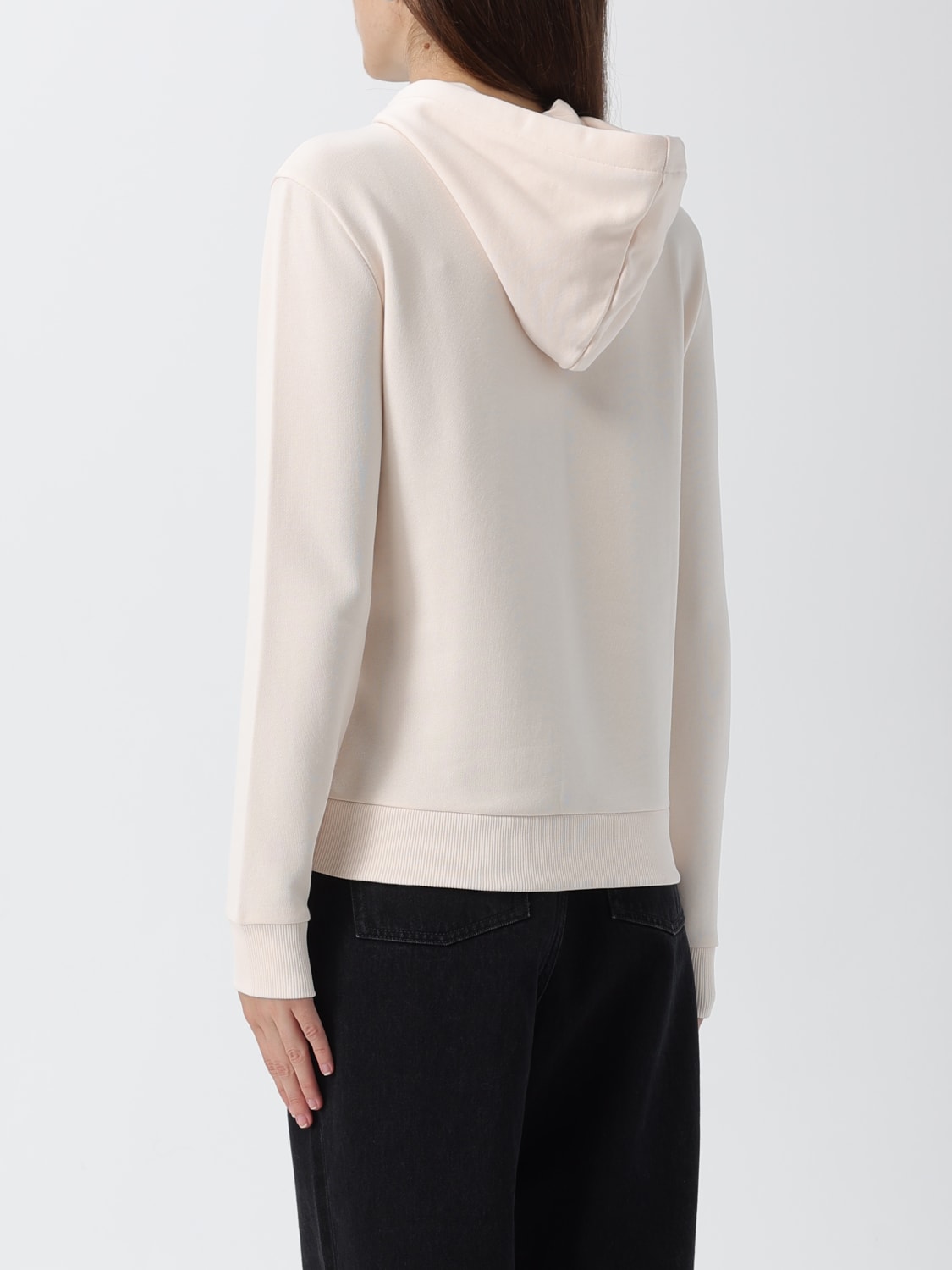 ARMANI EXCHANGE FELPA: Felpa con cappuccio Armani Exchange in cotone , Panna - Img 2