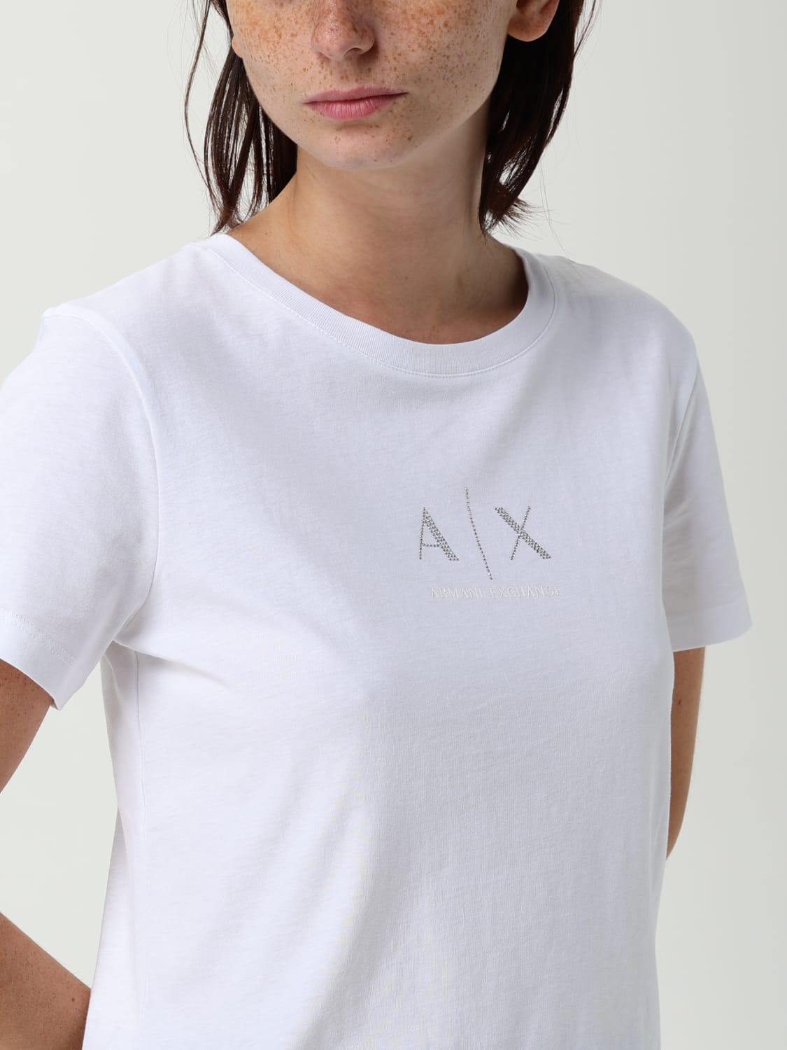 ARMANI EXCHANGE CAMISETA: Camiseta mujer Armani Exchange, Blanco - Img 3