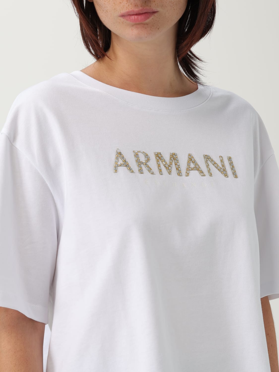 ARMANI EXCHANGE CAMISETA: Camiseta mujer Armani Exchange, Blanco - Img 3