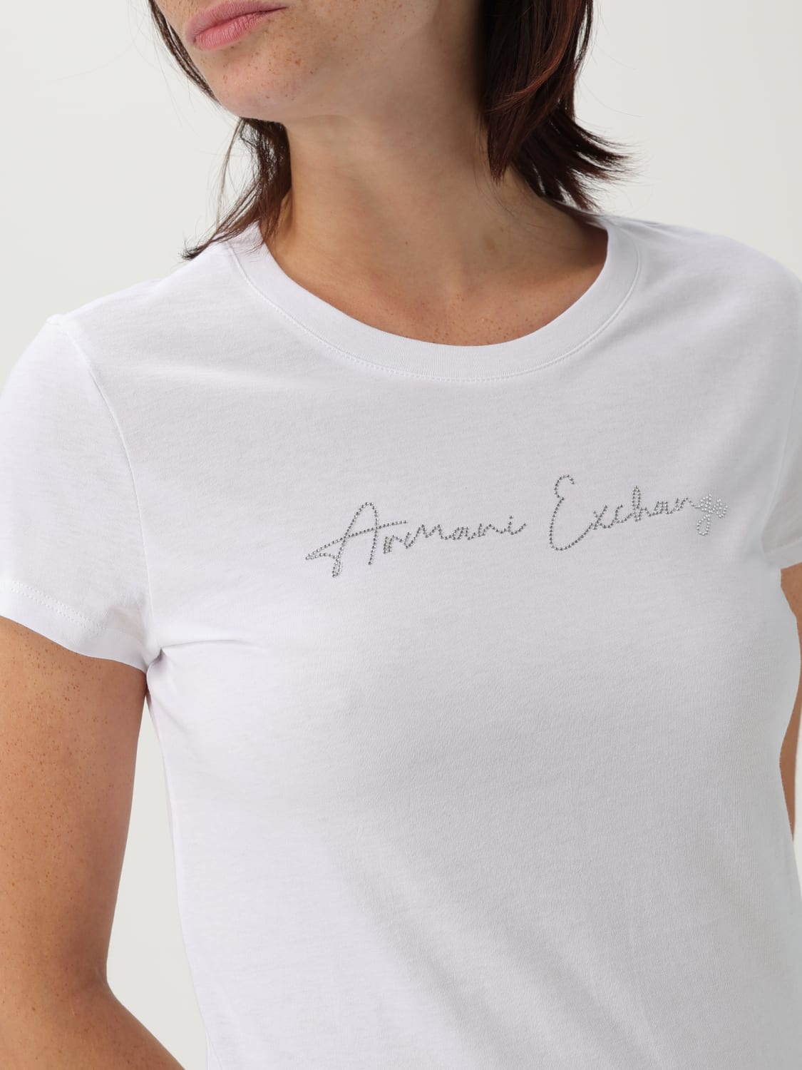 ARMANI EXCHANGE T恤: T恤 女士 Armani Exchange, 白色 - Img 3