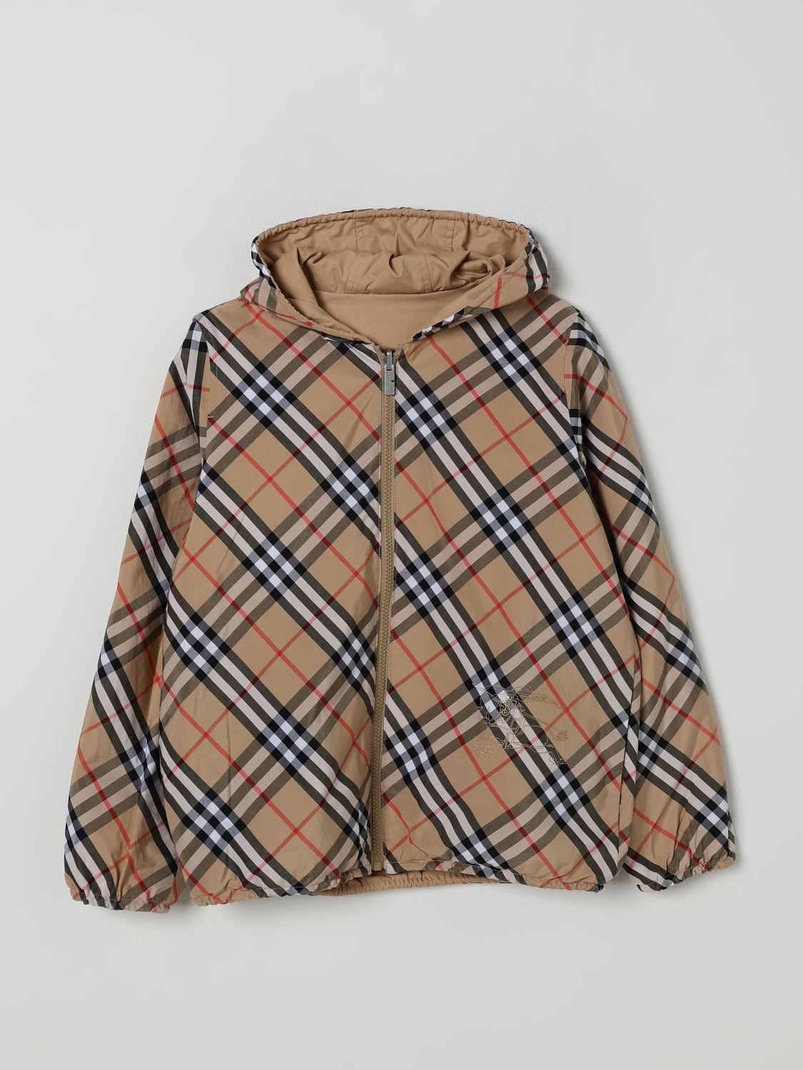BURBERRY JACKET: Jacket kids Burberry, Beige - Img 1