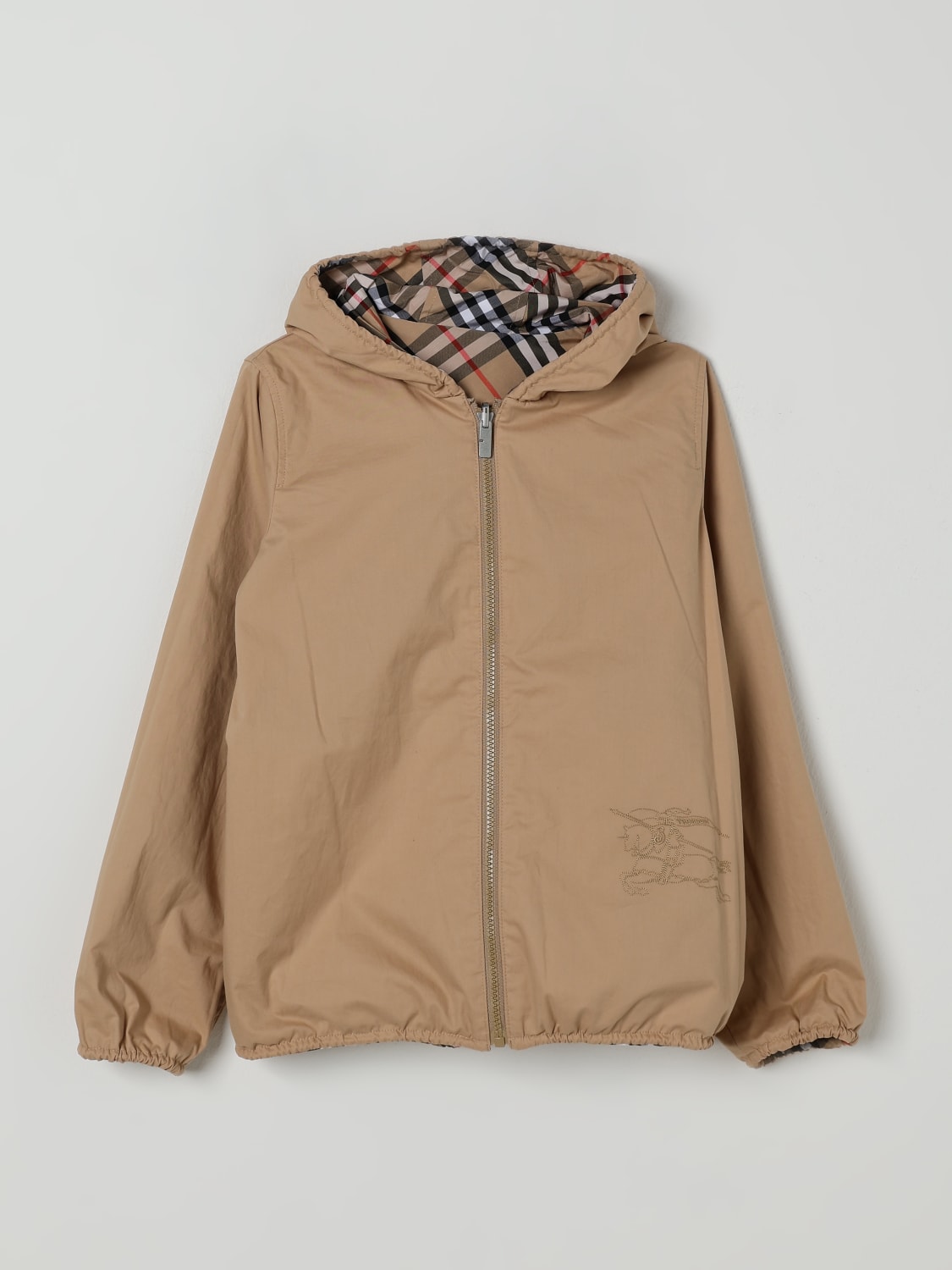 BURBERRY JACKET: Jacket kids Burberry, Beige - Img 3
