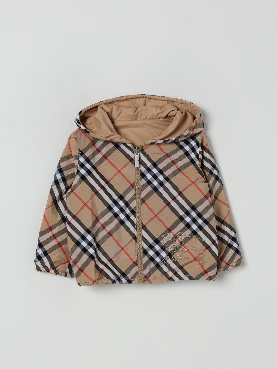 BURBERRY JACKET: Jacket kids Burberry, Beige - Img 1