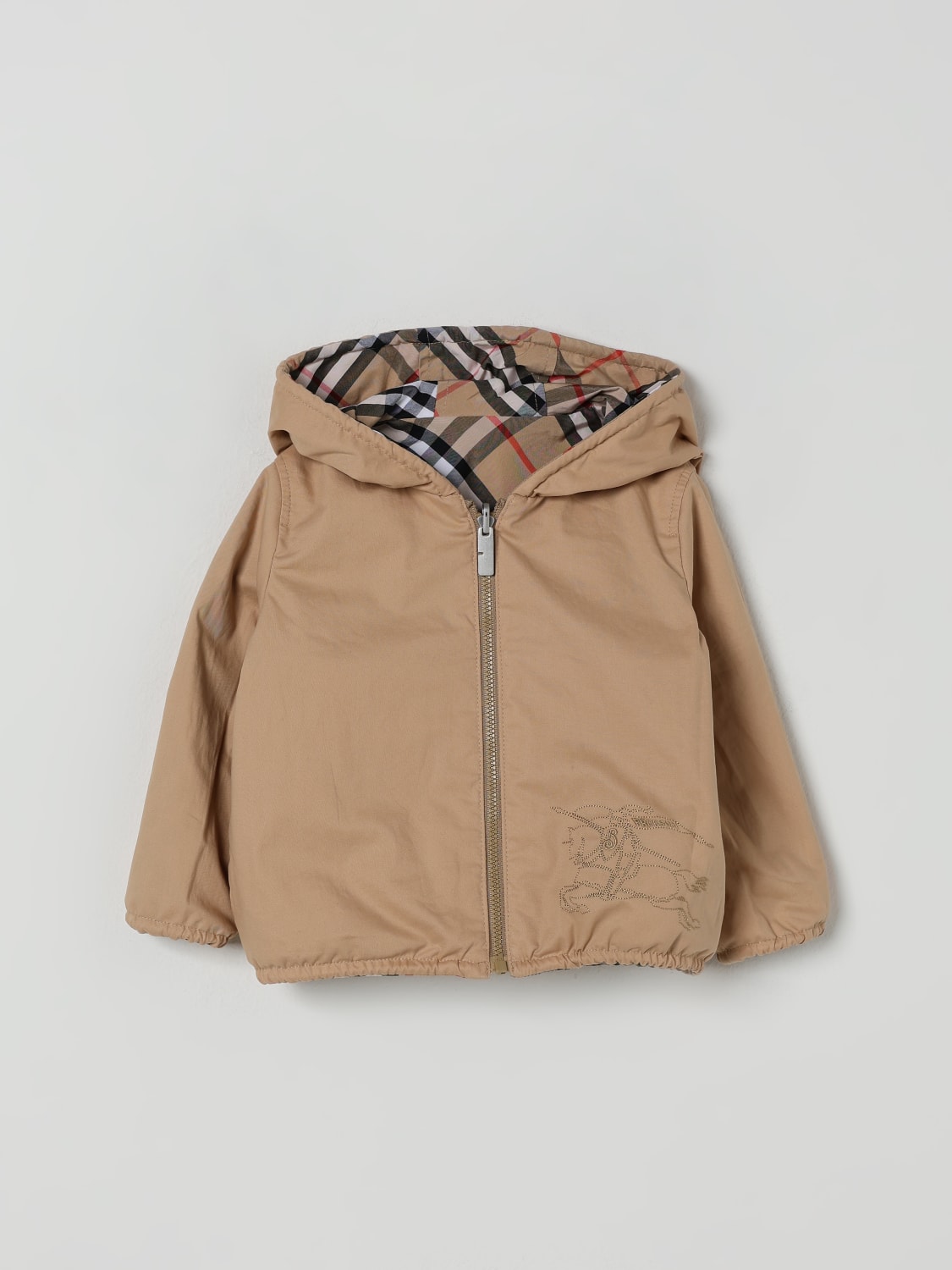 BURBERRY JACKET: Jacket kids Burberry, Beige - Img 3