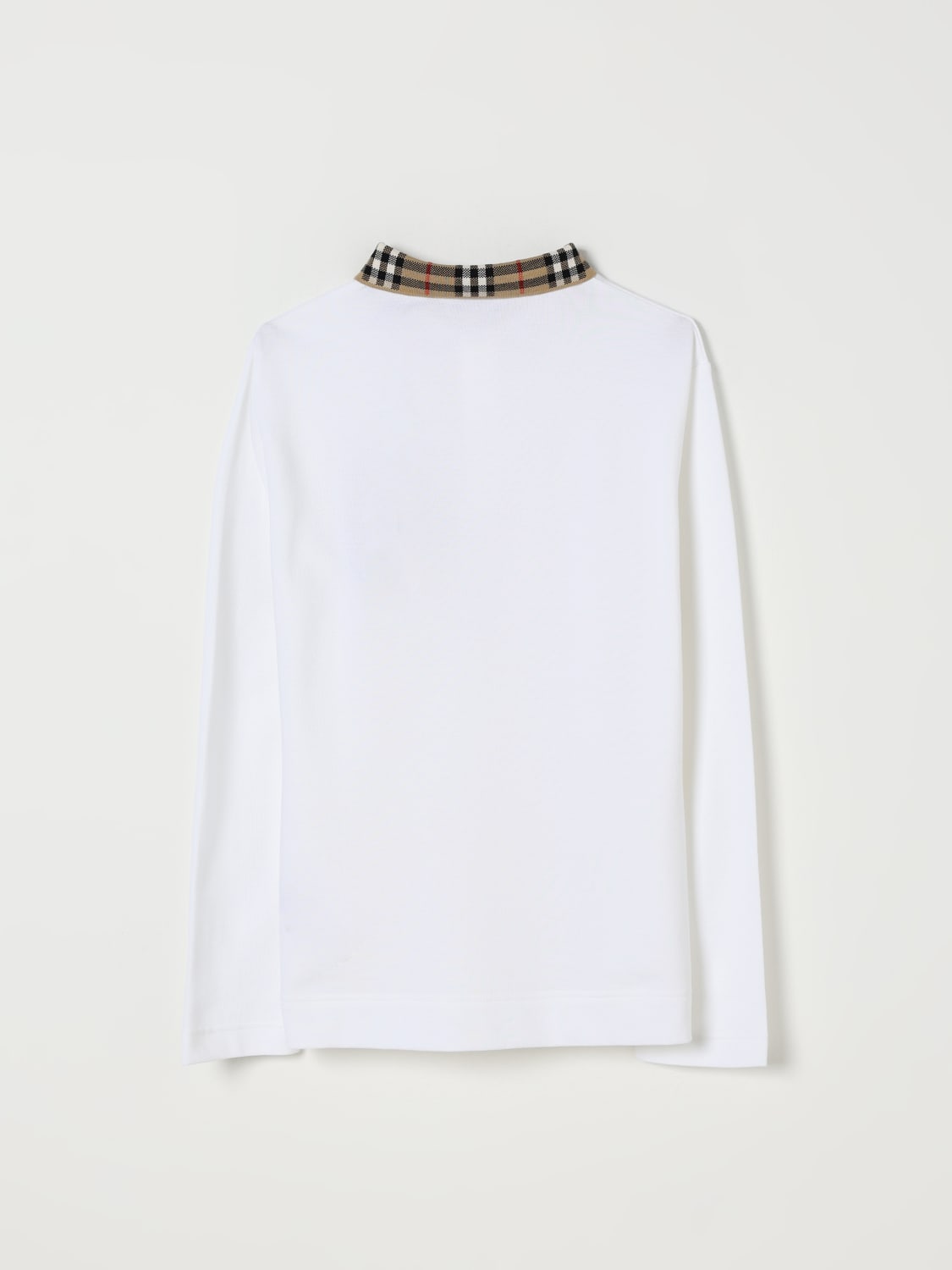 BURBERRY POLO SHIRT: Polo shirt kids Burberry, White - Img 2