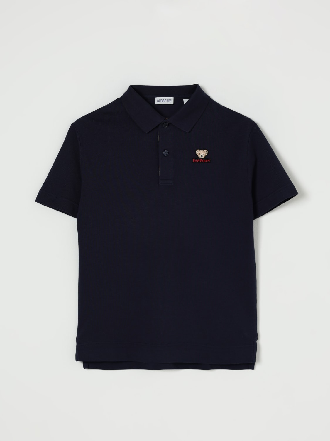 BURBERRY POLO: Polo enfant Burberry, Bleu - Img 1