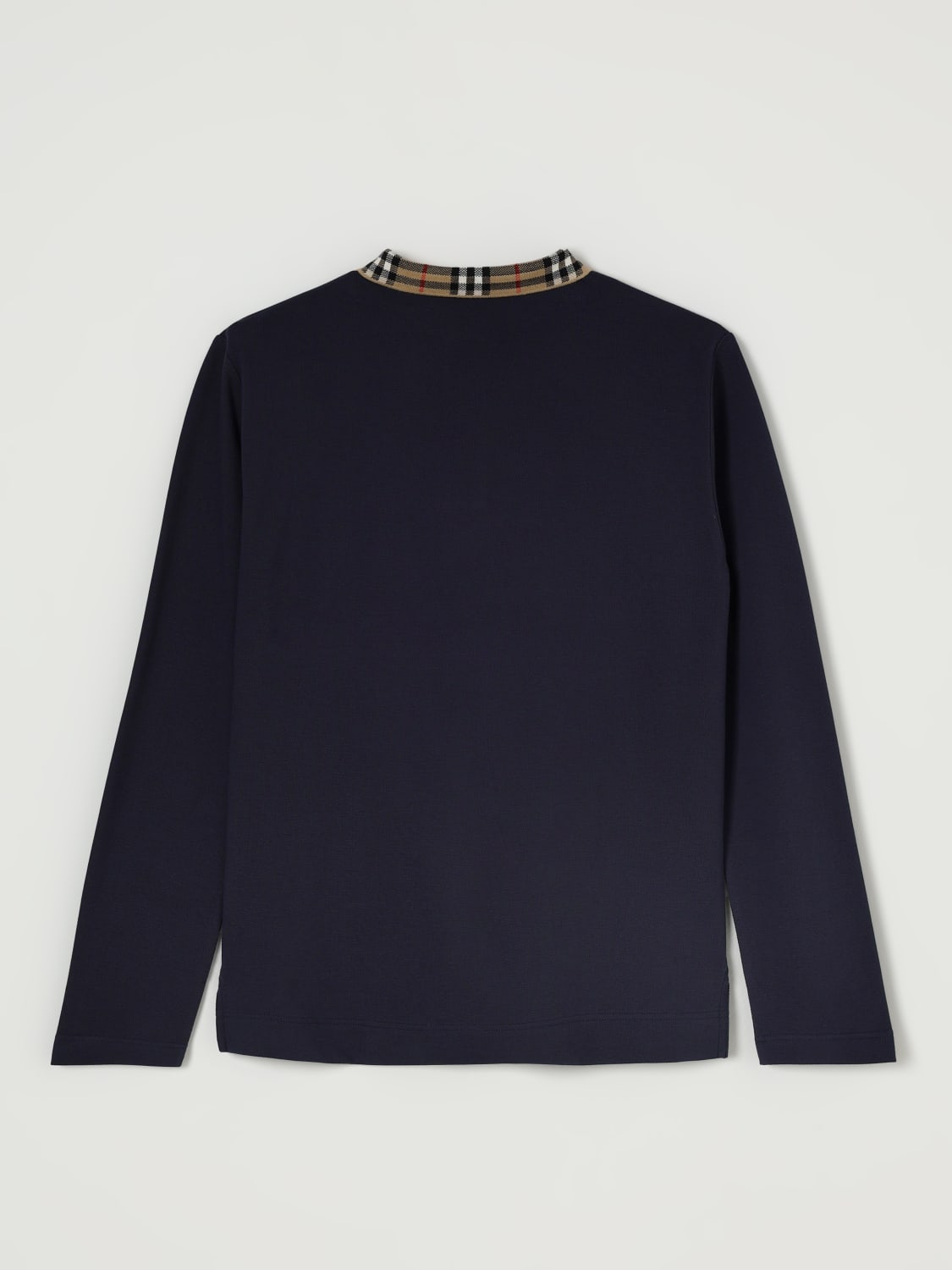 BURBERRY POLO SHIRT: Polo shirt kids Burberry, Blue - Img 2