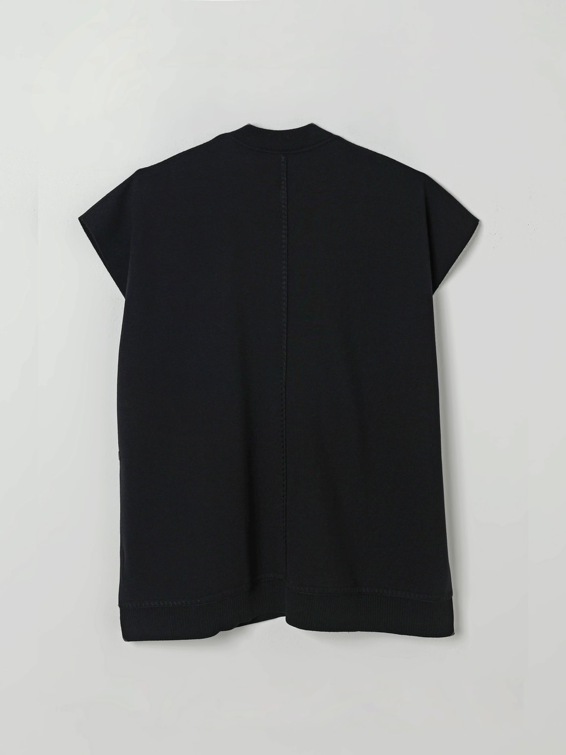 BURBERRY CAPPOTTO: Cappa in lana con logo Burberry, Nero - Img 2