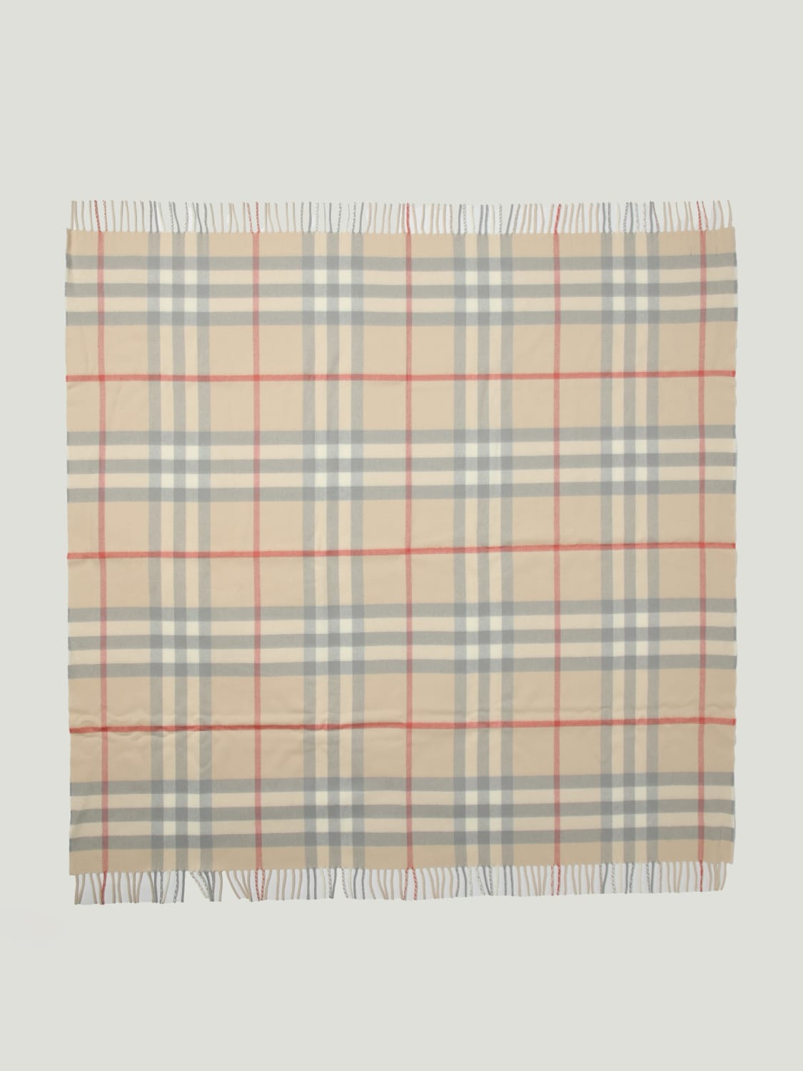 BURBERRY BLANKET: Bedcovers and blankets lifestyle Burberry, Beige - Img 2