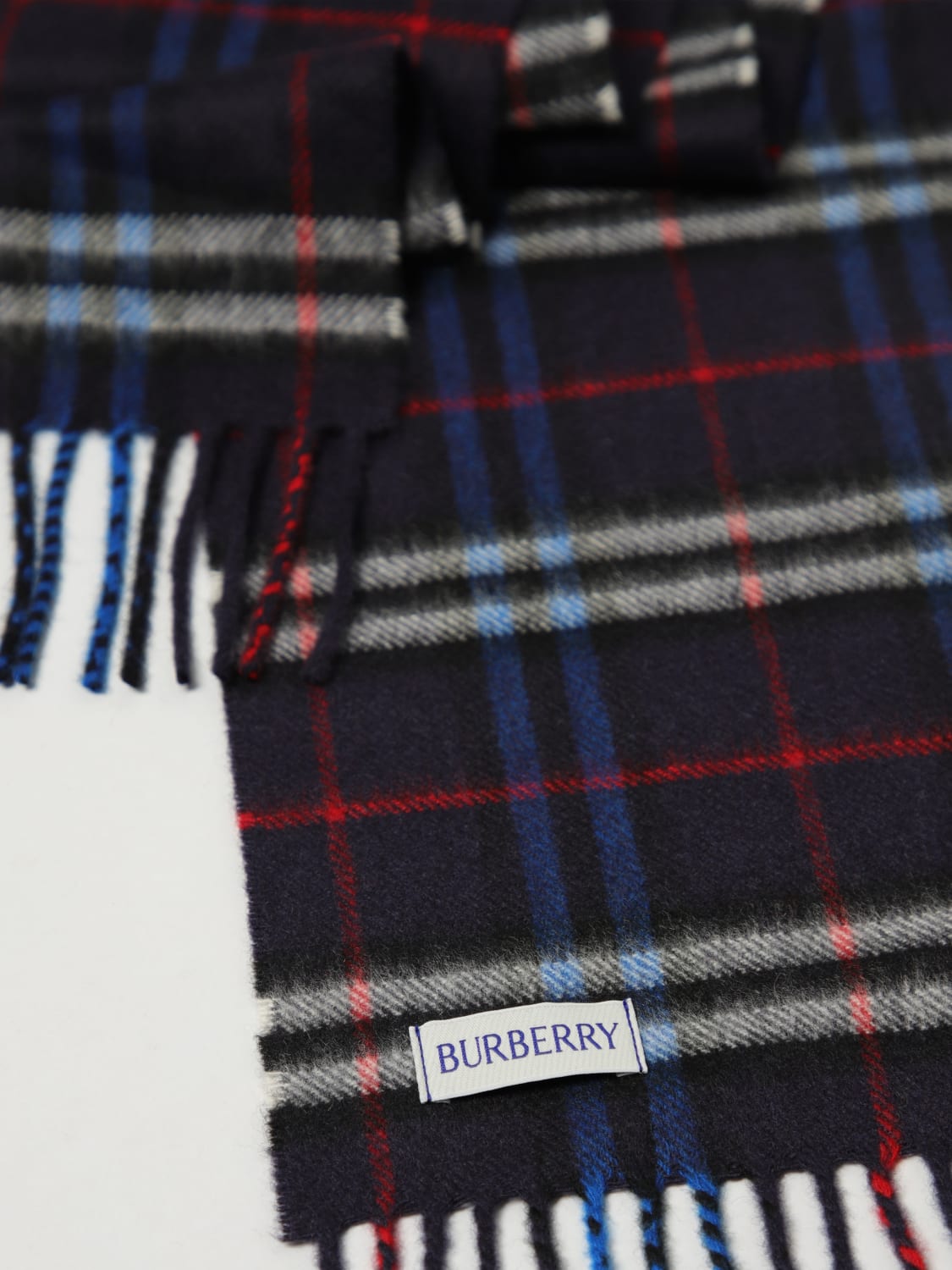 BURBERRY SCARF: Scarf kids Burberry, Blue - Img 3