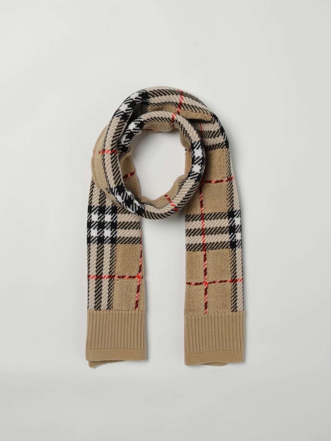 BURBERRY SCARF: Scarf kids Burberry, Beige - Img 2
