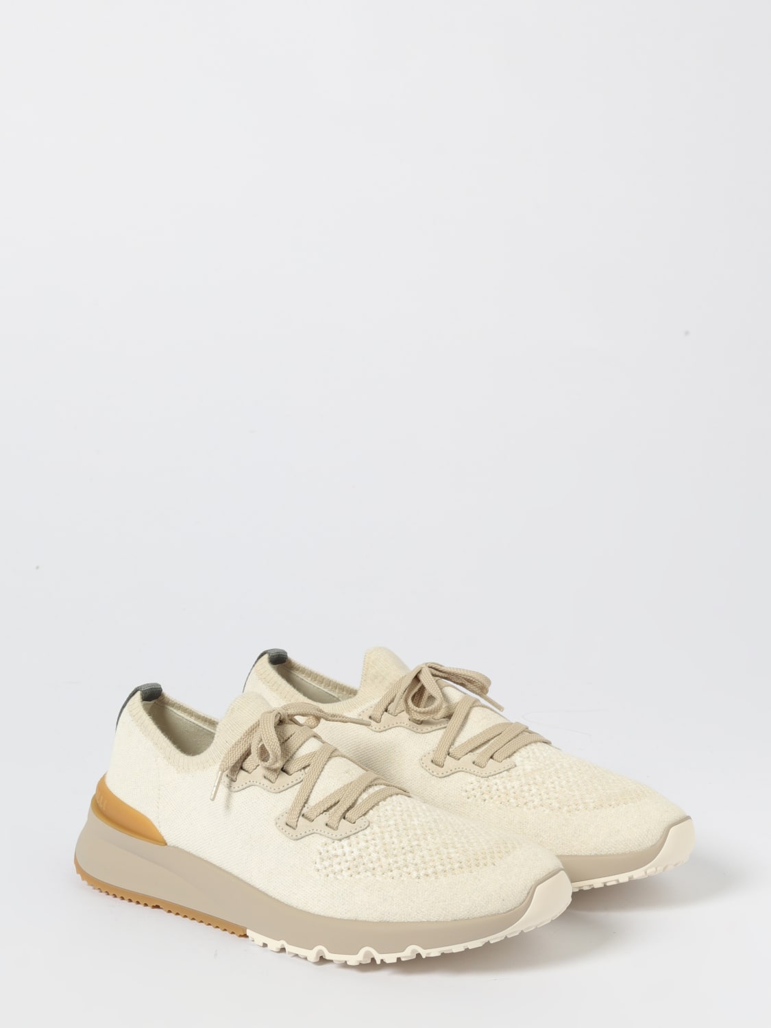 BRUNELLO CUCINELLI SNEAKERS: Sneakers men Brunello Cucinelli, Yellow Cream - Img 2