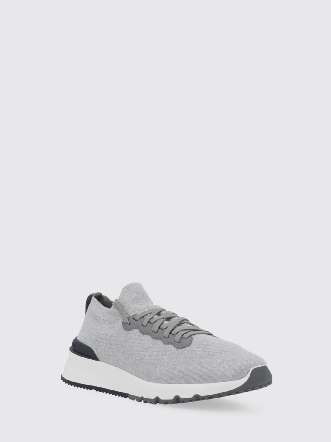 BRUNELLO CUCINELLI 运动鞋: 运动鞋 男士 Brunello Cucinelli, 灰色 - Img 2