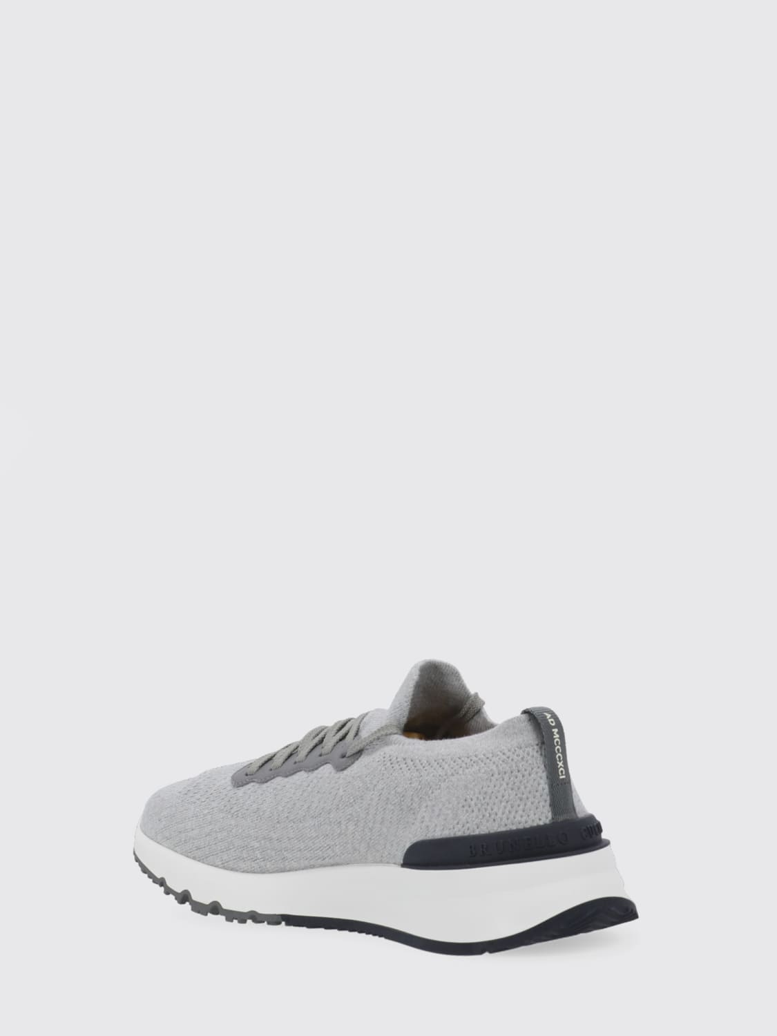 BRUNELLO CUCINELLI 运动鞋: 运动鞋 男士 Brunello Cucinelli, 灰色 - Img 3