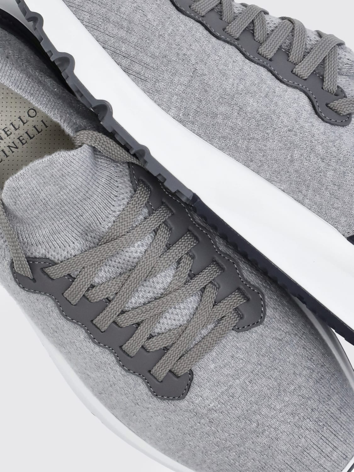 BRUNELLO CUCINELLI 运动鞋: 运动鞋 男士 Brunello Cucinelli, 灰色 - Img 4