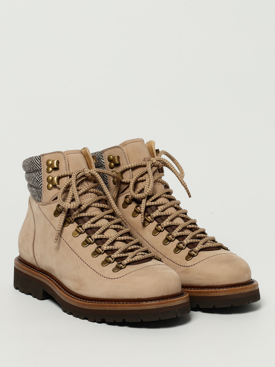 BRUNELLO CUCINELLI BOOT: Shoes men Brunello Cucinelli, Beige - Img 2