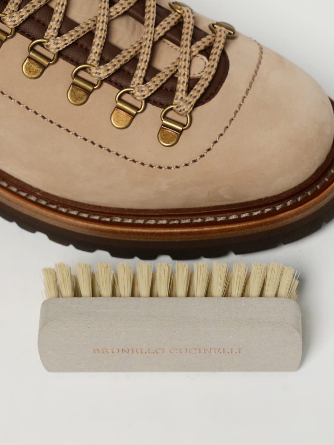 BRUNELLO CUCINELLI BOOT: Shoes men Brunello Cucinelli, Beige - Img 4