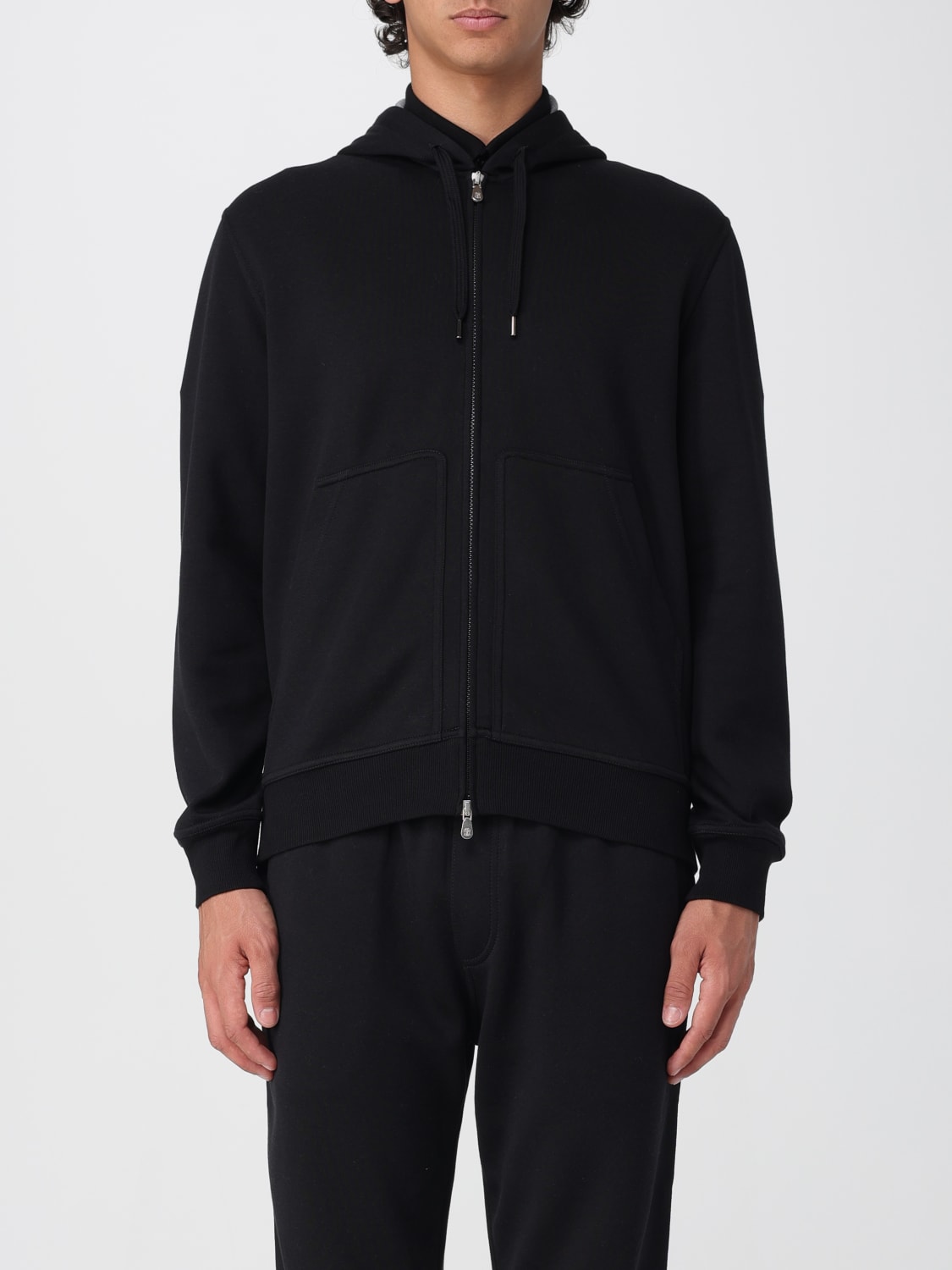 BRUNELLO CUCINELLI SWEATSHIRT: Pants men Brunello Cucinelli, Black - Img 1