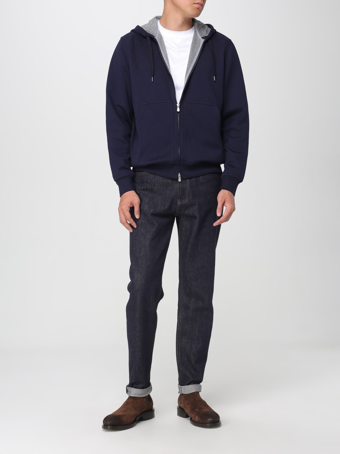 BRUNELLO CUCINELLI SWEATSHIRT: Pants men Brunello Cucinelli, Blue - Img 2