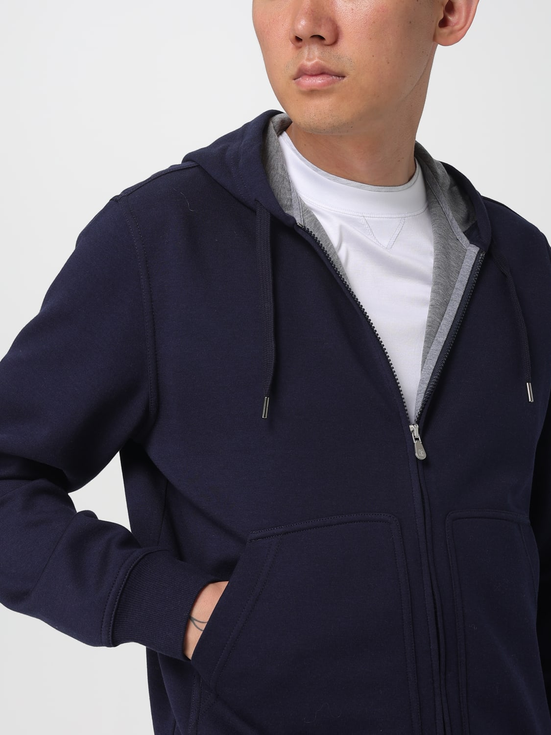 BRUNELLO CUCINELLI SWEATSHIRT: Pants men Brunello Cucinelli, Blue - Img 5