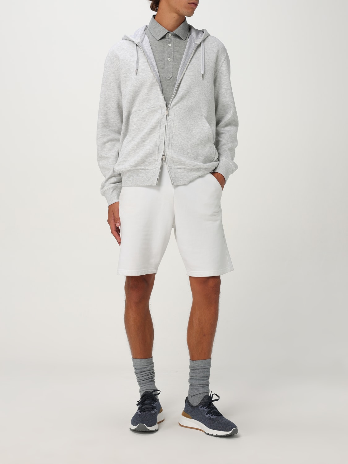BRUNELLO CUCINELLI SWEATSHIRT: Pants men Brunello Cucinelli, Grey - Img 2