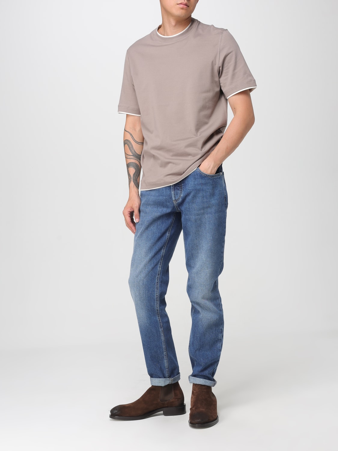 BRUNELLO CUCINELLI JEANS: Jeans men Brunello Cucinelli, Denim - Img 2