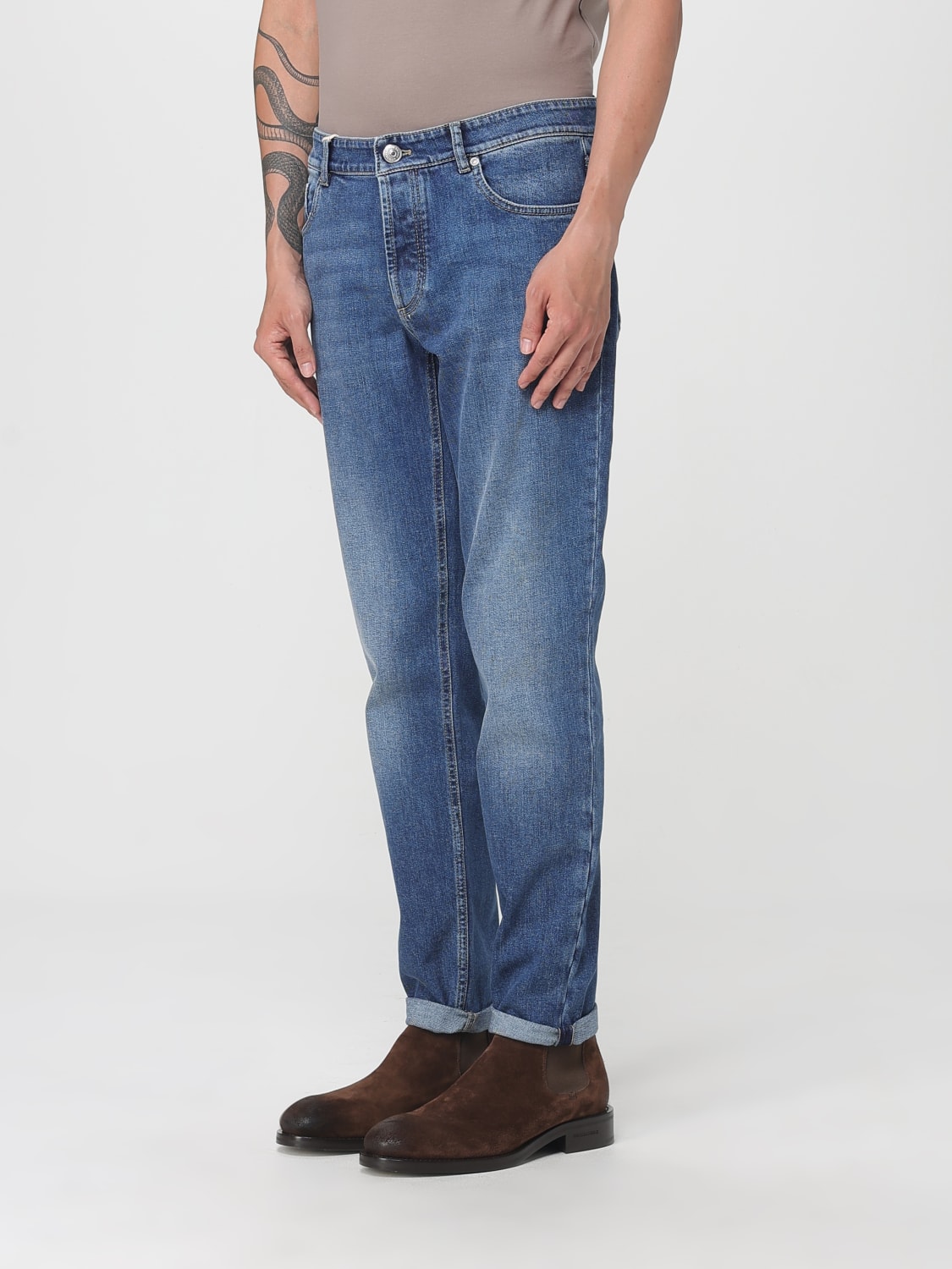 BRUNELLO CUCINELLI JEANS: Jeans men Brunello Cucinelli, Denim - Img 4
