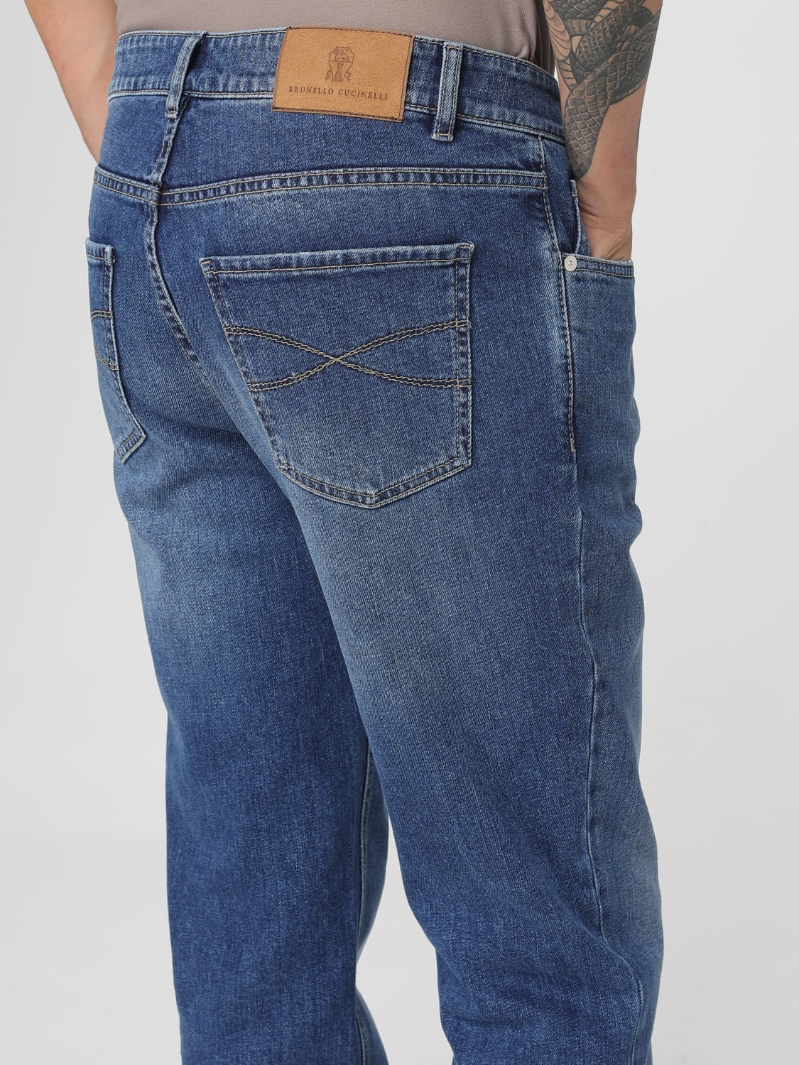 BRUNELLO CUCINELLI JEANS: Jeans men Brunello Cucinelli, Denim - Img 5
