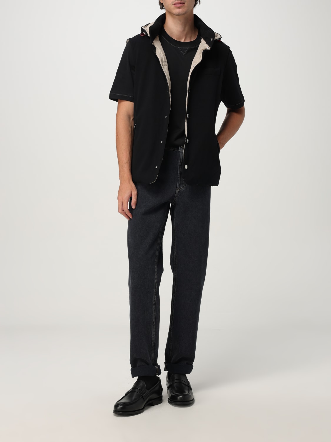 BRUNELLO CUCINELLI SUIT VEST: Jacket men Brunello Cucinelli, Black - Img 2
