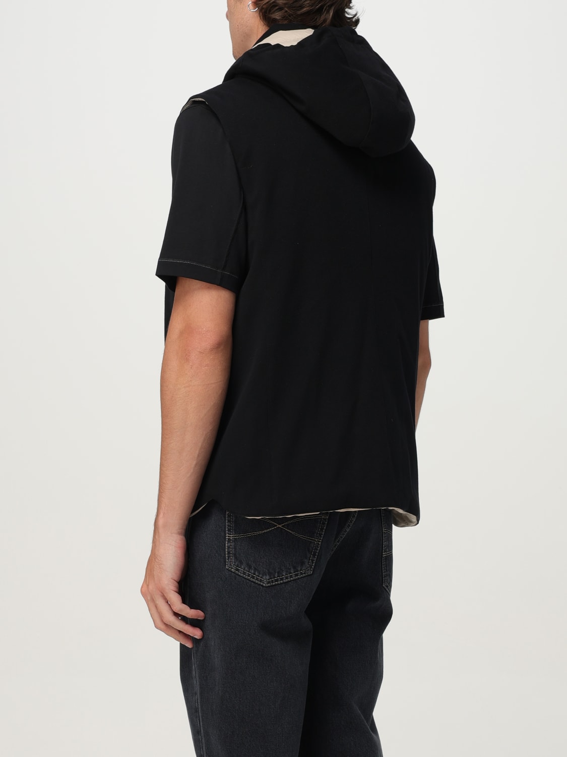 BRUNELLO CUCINELLI SUIT VEST: Jacket men Brunello Cucinelli, Black - Img 3