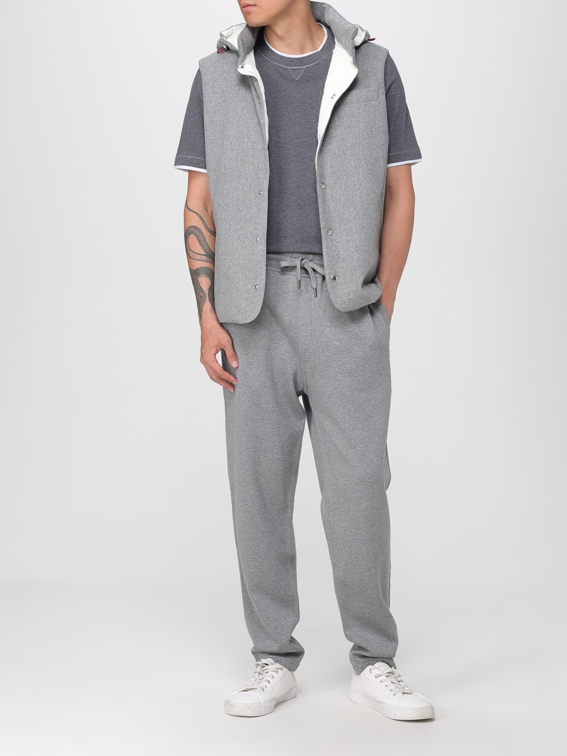 BRUNELLO CUCINELLI SUIT VEST: Jacket men Brunello Cucinelli, Grey - Img 2