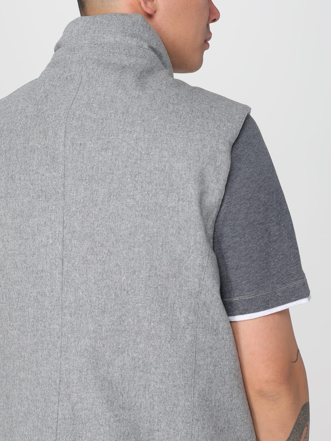 BRUNELLO CUCINELLI SUIT VEST: Jacket men Brunello Cucinelli, Grey - Img 5