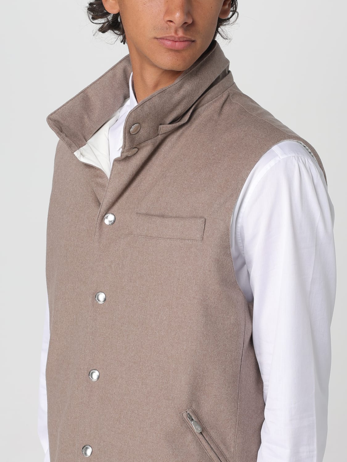 BRUNELLO CUCINELLI SUIT VEST: Jacket men Brunello Cucinelli, Sand - Img 5