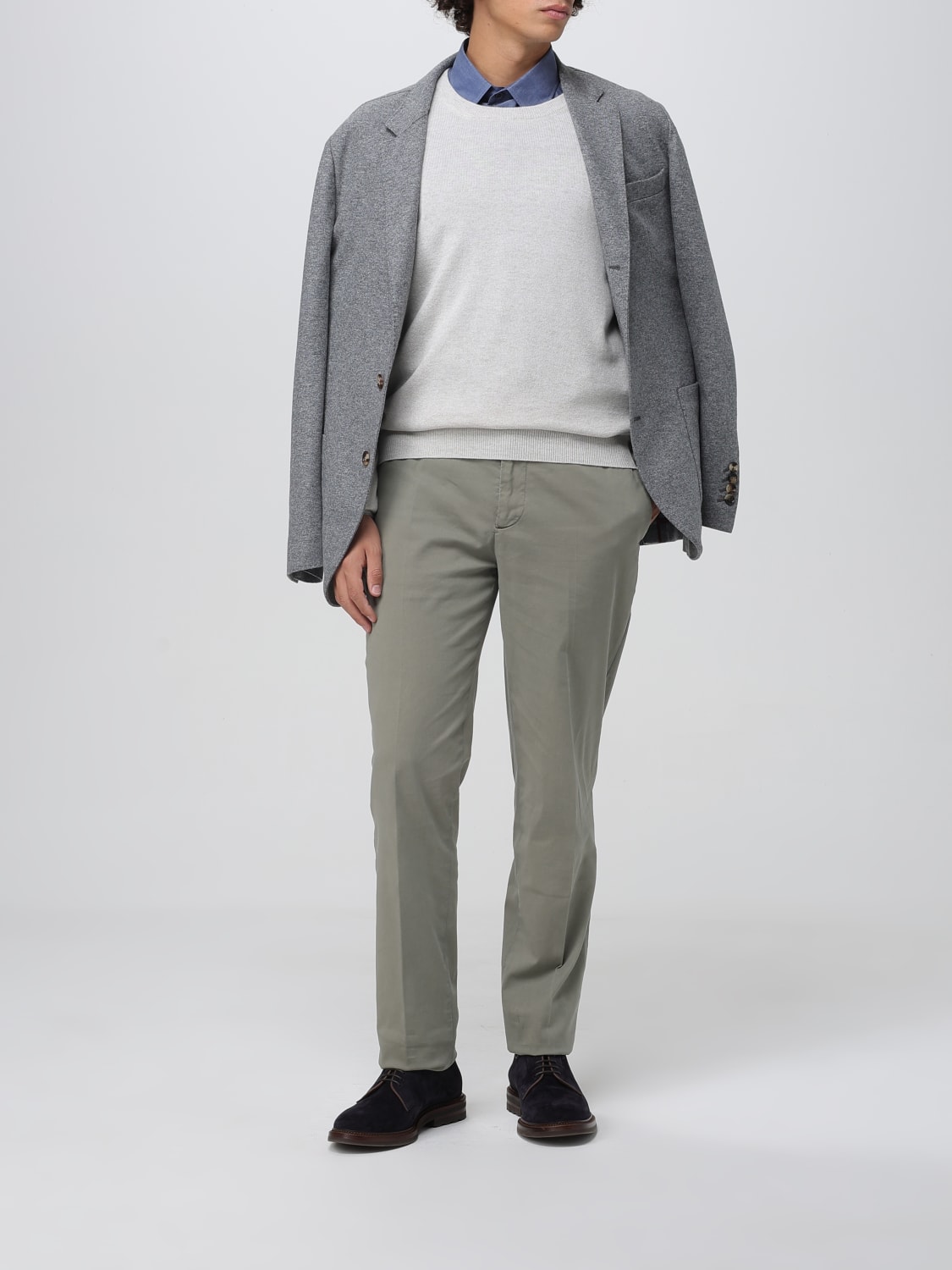 BRUNELLO CUCINELLI PULLOVER: Pullover herren Brunello Cucinelli, Weiß - Img 2