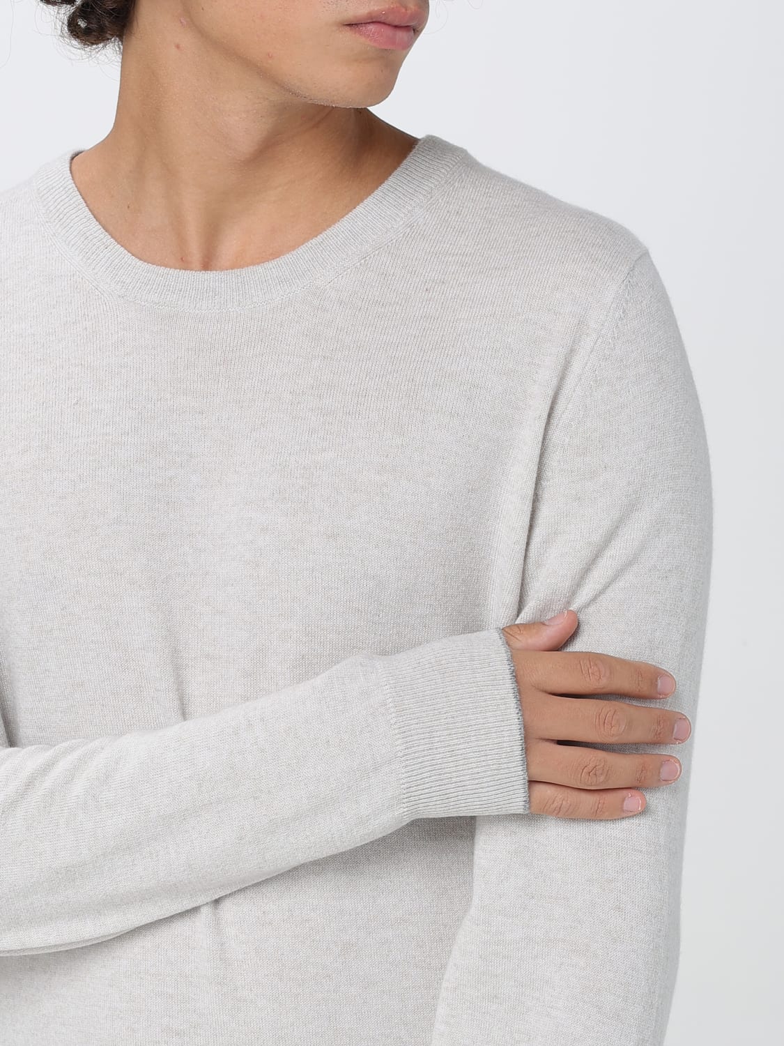 BRUNELLO CUCINELLI PULLOVER: Pullover herren Brunello Cucinelli, Weiß - Img 5