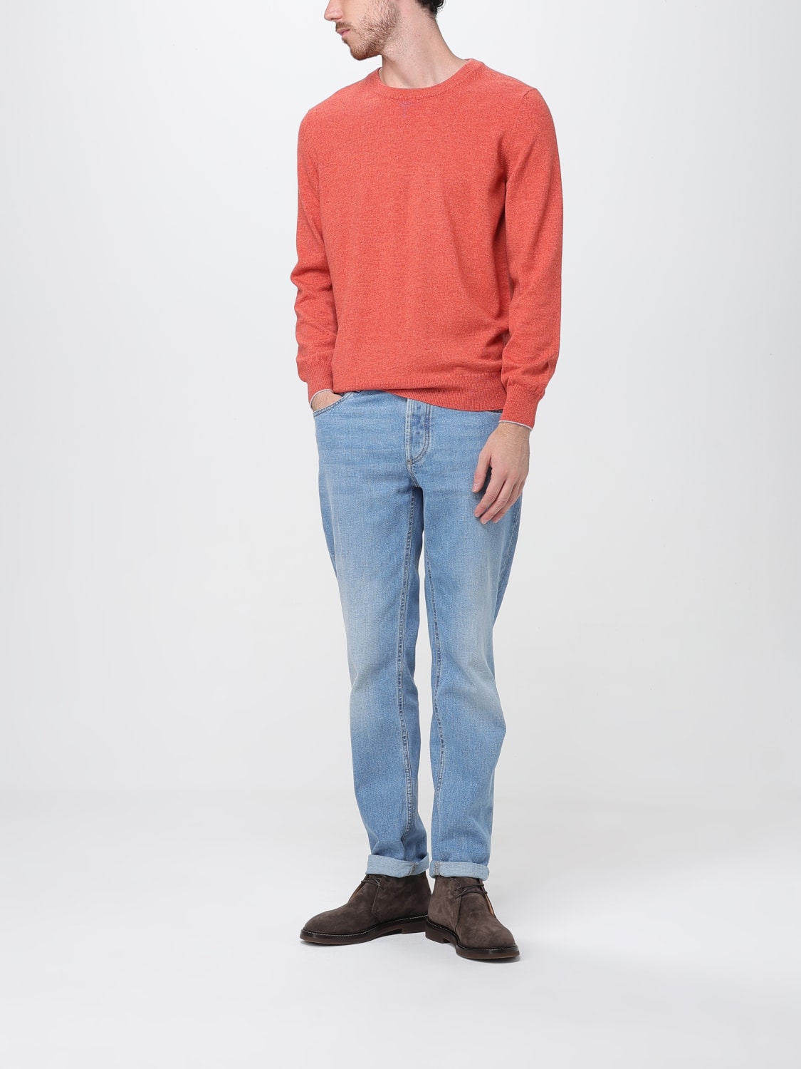 BRUNELLO CUCINELLI SWEATER: Sweater men Brunello Cucinelli, Orange - Img 2